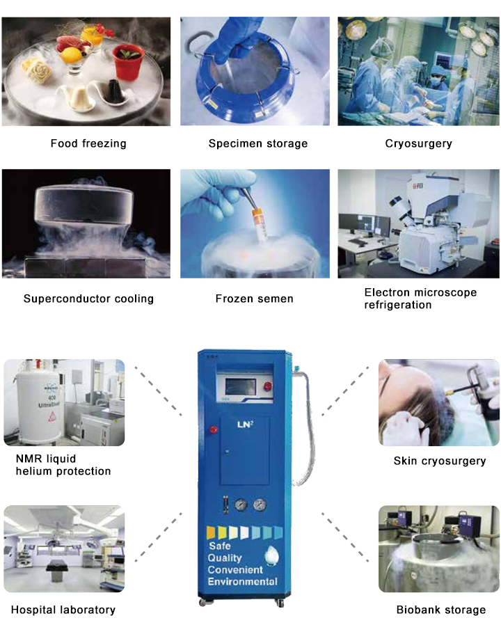 Small liquid nitrogen machine