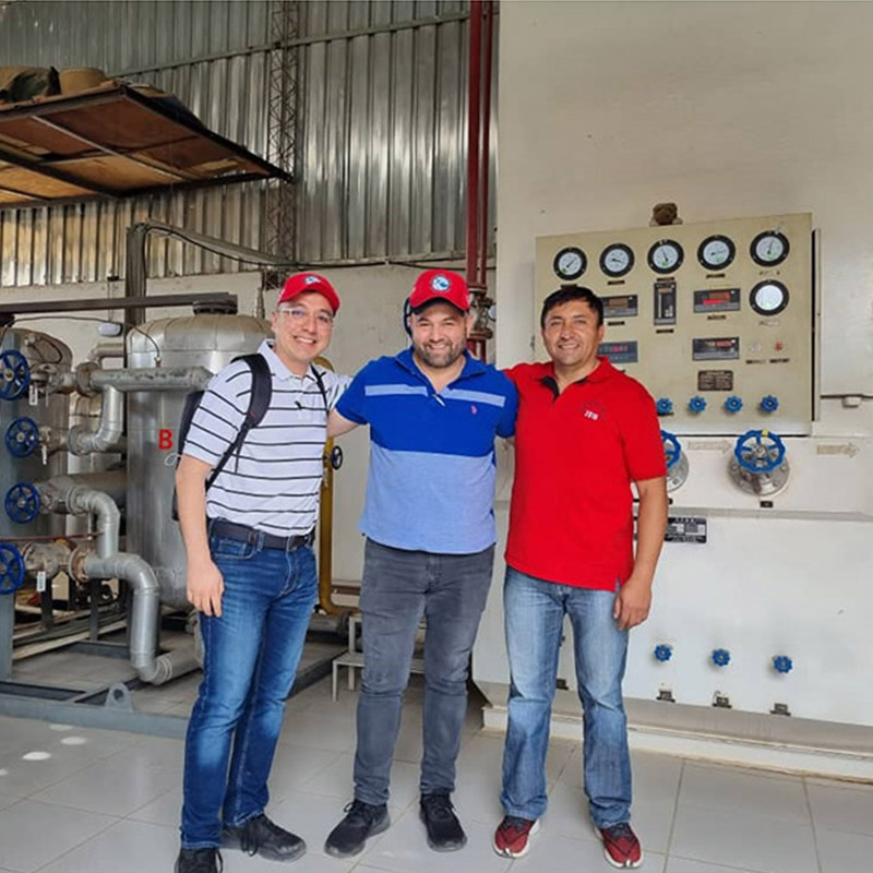 Cryogenic oxygen generator（KZO-50） under construction in Venezuela
